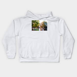 Bourton on the Water Autumn Trees Cotswolds UK Kids Hoodie